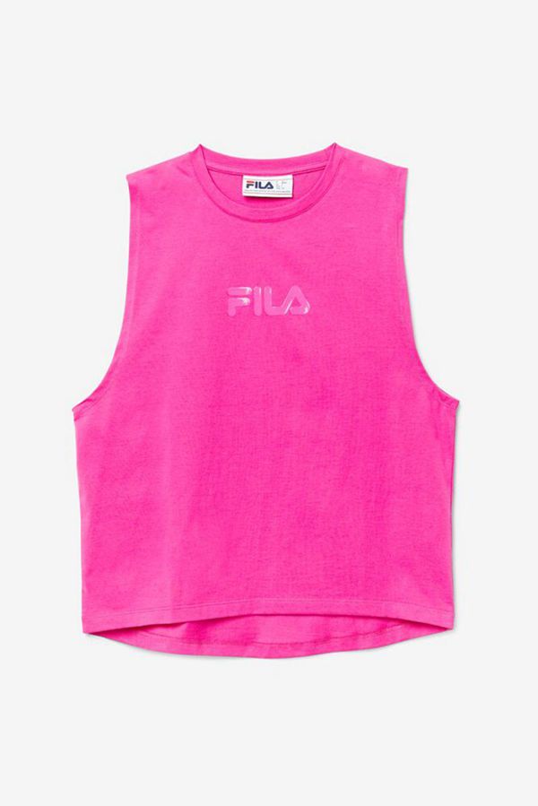 Camisetas Sin Mangas Fila Mujer Rosas - Diella Athletic - España 298561LYT